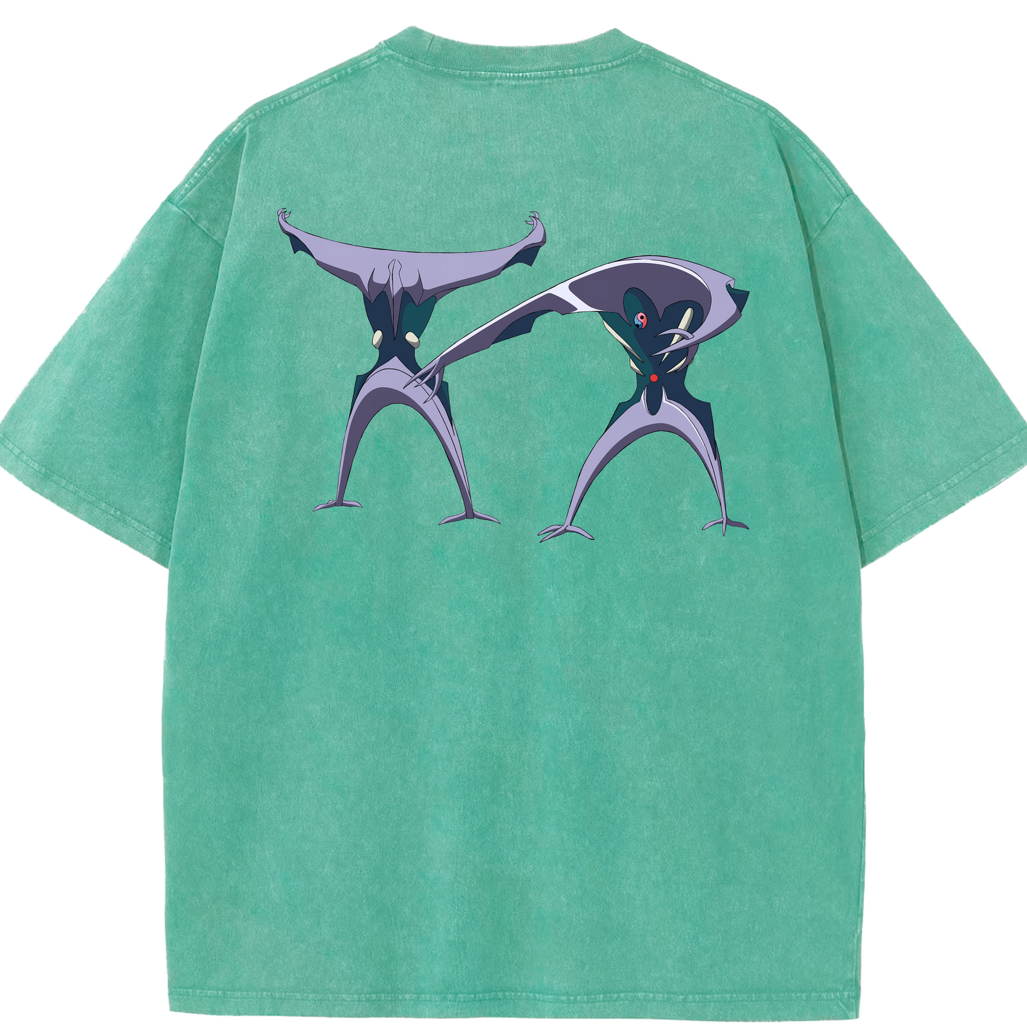 （画像用） EVA 新世紀エヴァンゲリオン 綿100% ヴィンテージ風 半袖Tシャツ（背面プリント）